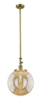 Franklin Restoration One Light Mini Pendant in Antique Brass (405|206-AB-G208-14)