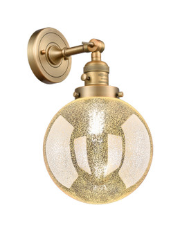 Franklin Restoration One Light Wall Sconce in Brushed Brass (405|203SW-BB-G208-8)