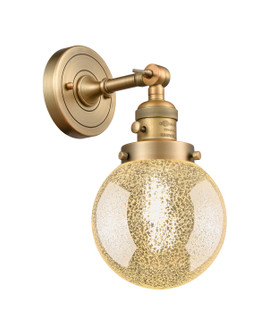 Franklin Restoration One Light Wall Sconce in Brushed Brass (405|203SW-BB-G208-6)