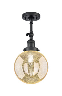 Franklin Restoration One Light Wall Sconce in Matte Black (405|203-BK-G208-8)