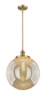 Franklin Restoration One Light Pendant in Brushed Brass (405|201S-BB-G208-16)
