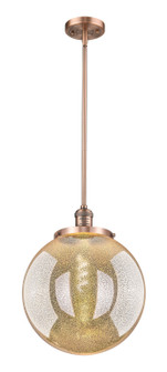 Franklin Restoration One Light Pendant in Antique Copper (405|201S-AC-G208-14)