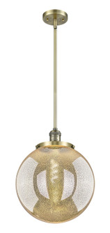 Franklin Restoration One Light Pendant in Antique Brass (405|201S-AB-G208-14)