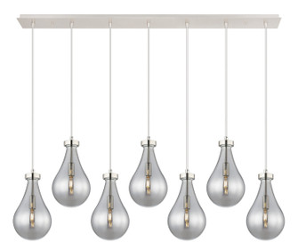 Downtown Urban Seven Light Linear Pendant in Polished Nickel (405|127-451-1P-PN-G451-7SM)