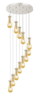 Downtown Urban 12 Light Pendant in Brushed Polished Nickel (405|126-451-1P-PN-G451-4ME)