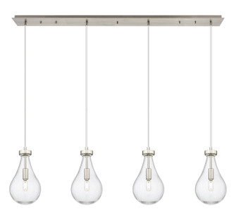 Downtown Urban Four Light Linear Pendant in Brushed Satin Nickel (405|124-451-1P-SN-G451-7SDY)