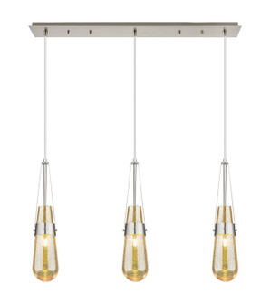 Downtown Urban Three Light Linear Pendant in Brushed Satin Nickel (405|123-452-1P-SN-G452-4ME)
