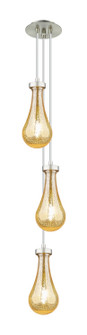 Downtown Urban Three Light Pendant in Brushed Satin Nickel (405|103-451-1P-SN-G451-5ME)