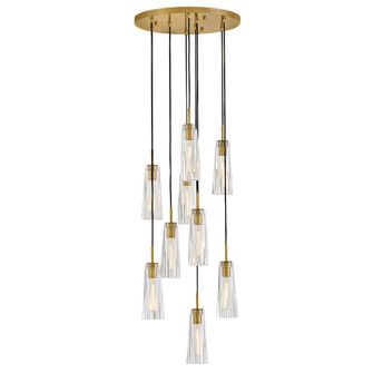 Cosette LED Pendant in Heritage Brass (138|FR31104HBR-CL)