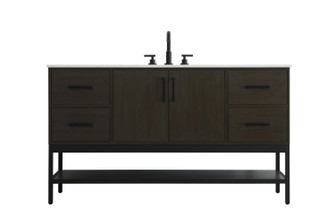 Lennox Bathroom Vanity in Mocha Brown (173|VF60760MMB)