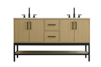 Lennox Bathroom Vanity in Honey Brown (173|VF60760DMHB)