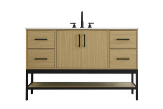 Lennox Bathroom Vanity in Honey Brown (173|VF60754MHB)