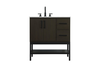 Lennox Bathroom Vanity in Mocha Brown (173|VF60732MMB)
