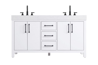 Nathan Bathroom Vanity in White (173|VF60660DWH)