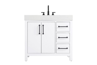 Nathan Bathroom Vanity in White (173|VF60636WH)