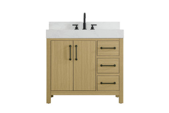 Nathan Bathroom Vanity in Honey Brown (173|VF60636MHB-BS)