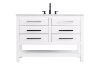 Karson Bathroom Vanity in White (173|VF60548WH)