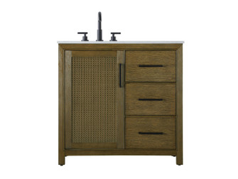 Alina Bathroom Vanity in Hazel Oak (173|VF29536HO)
