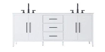 Millie Bathroom Vanity in White (173|VF29384DWH)