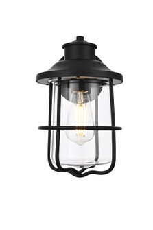 Huxley One Light Outdoor Wall Sconce in Black (173|OD808W12BK)