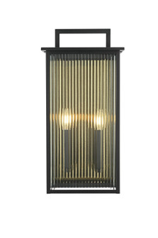 Kannon Two Light Outdoor Wall Sconce in Black (173|OD513W23BK)