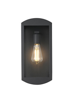 Miles One Light Outdoor Wall Sconce in Black (173|OD410W14BK)