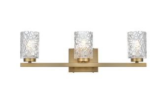 Cassie Three Light Wall Sconce in Satin Gold and Clear (173|LD7027W24SG)