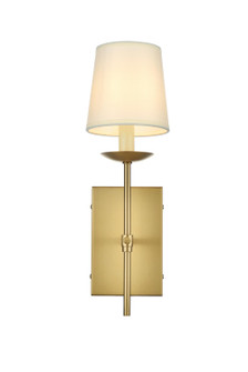 Eclipse One Light Wall Sconce in Satin Gold and White (173|LD6102W4SG)