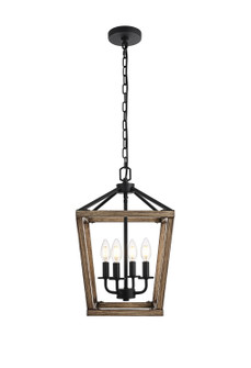 Gage Four Light Pendant in Brown and Black (173|LD511H20BW)