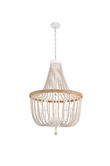 Jolie Five Light Pendant in Antique white (173|LD306D24WH)