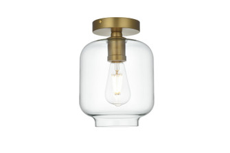 Collier One Light Flush Mount in Satin Gold (173|LD2270SG)