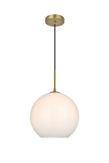 Baxter One Light Pendant in Satin Gold and Frosted white (173|LD2225SG)