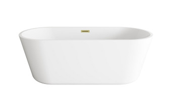 Odette Soaking Bathtub in Glossy White (173|BT10665GW-BGD)