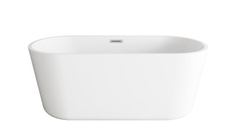 Odette Soaking Bathtub in Glossy White (173|BT10659GW-BNK)
