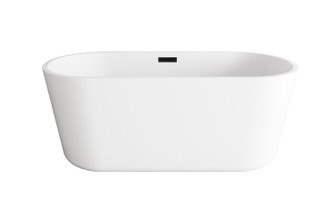 Odette Soaking Bathtub in Glossy White (173|BT10659GW-MBK)