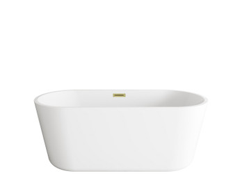 Odette Soaking Bathtub in Glossy White (173|BT10659GW-BGD)