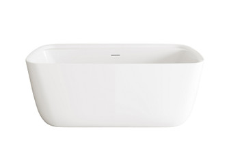 Calum Soaking Bathtub in Glossy White (173|BT10559GW-WHT)