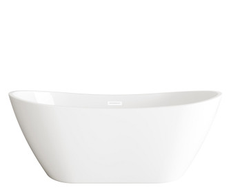 Ines Soaking Bathtub in Glossy White (173|BT10372GW-WHT)