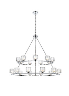 Cadence 21 Light Chandelier in Chrome and Clear (173|5100L248C)