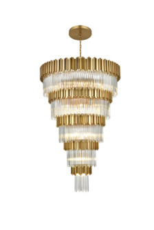 Willow 39 Light Chandelier in Satin Gold and Clear (173|3400GR48SG)