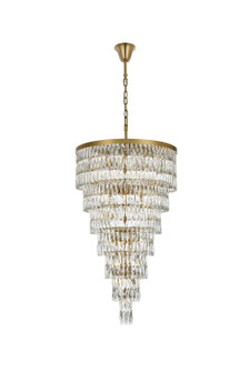 Josephine 41 Light Chandelier in Satin Gold and Clear (173|1060SR32SG)