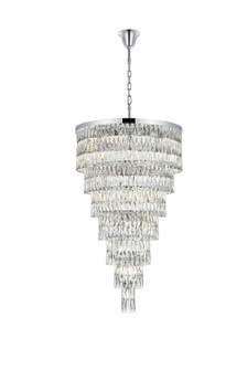 Josephine 41 Light Chandelier in Chrome and Clear (173|1060SR32C)