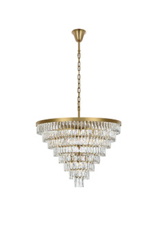 Josephine 29 Light Chandelier in Satin Gold and Clear (173|1060D36SG)