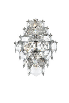 Adaline Four Light Wall Sconce in Chrome and Clear (173|1050W18C)