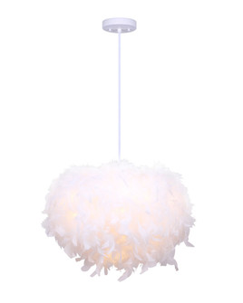 Aldora One Light Pendant in White (387|IPL738B01WH)
