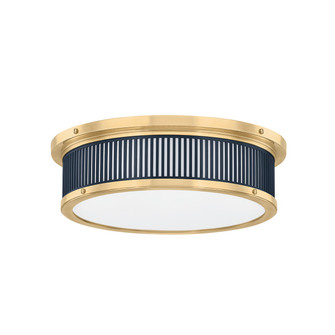 Ashdown LED Flush Mount in Aged Brass (70|MDS1901-AGB/DBL)