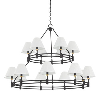 Howard 15 Light Chandelier in Aged Brass/Distressed Bronze (70|MDS1802-AGB/DB)