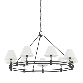 Howard Nine Light Chandelier in Aged Brass (70|MDS1801-AGB/DB)