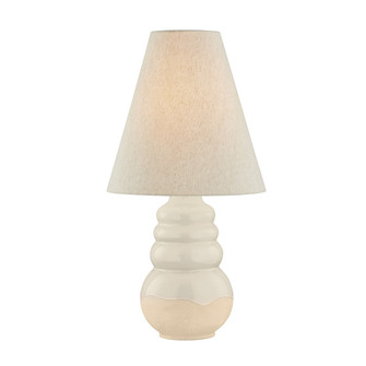 Tybee One Light Table Lamp in Aged Brass/Ceramic Elemental White (70|CBL8230-AGB/CEW)