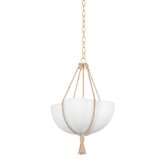 Amberley One Light Pendant in Vintage Gold Leaf (70|1020-VGL)